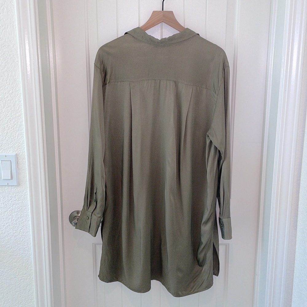 H&M Olive Tunic- oversized NWOT - Picture 6 of 11